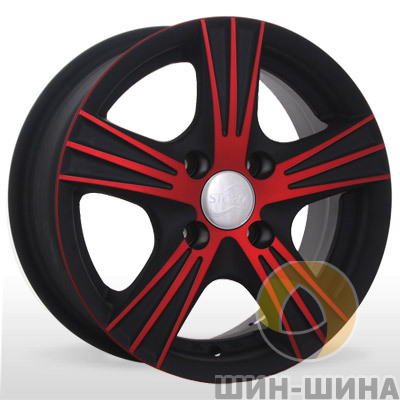 Диски SM 343 MtBPR (Matt Black Polished Red) Storm